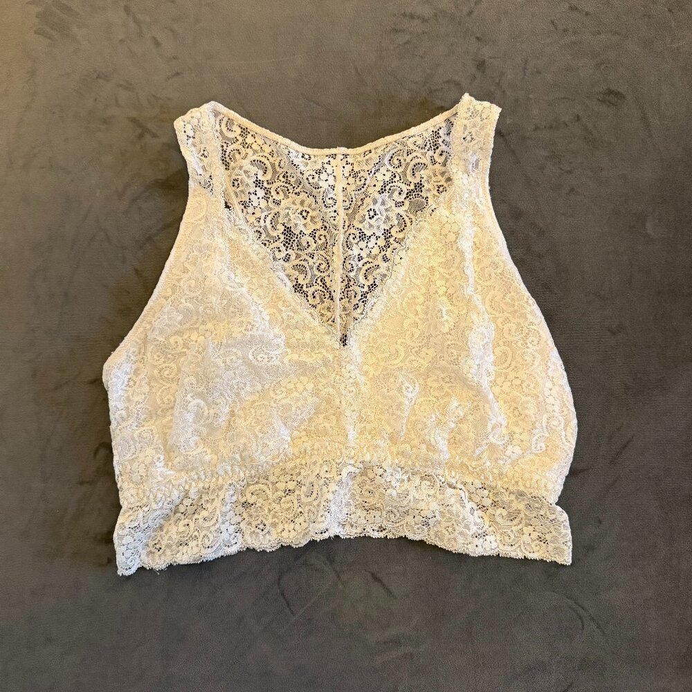 SOMA Bralette Lace Racerback - Large - Cream - Never Worn